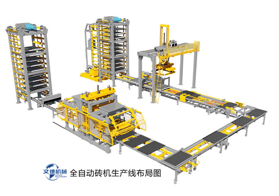 全自動磚機(jī)生產(chǎn)線布局圖